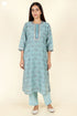 Chanderi Silk Kurta Pant And Dupatta Set