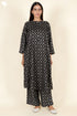 Rayon Twill Black Kurta and Pant Set