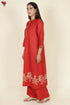 Rayon Twill Kurta and Pant Set in Block Print