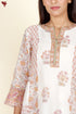 Chanderi Silk Kurta Pant With Dupatta In Floral Block Print