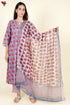 Bizzy Lizzy Kurta Pant With Dupatta In Block Print