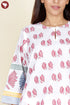 Slub Cotton Kurta Pant With Dupatta In Floral Block Print
