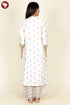 Chanderi Silk Ivory Kurta Pant With Dupatta In Gota Patti