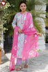 Bizzy Lizzy Kurta Pant With Dupatta In Floral Block Print