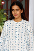 Cambric Cotton Kurta And Pant Set In Block Print