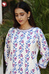 Cotton Striped Kurta And Pant Set in Floral Block Print