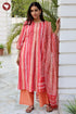 Bizzy Lizzy Kurta Pant with Dupatta Set in Stripe Block Print