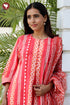 Bizzy Lizzy Kurta Pant with Dupatta Set in Stripe Block Print