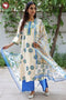 Bizzy Lizzy Kurta Pant With Dupatta Set In Floral Block Print