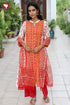 Bizzy Lizzy Kurta Pant with Dupatta in Floral & Geometric Block Print