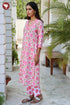 Terry Voile Kurta Pant With Dupatta In Floral Block Print