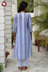 Terry Voile Kurta Pant With Dupatta In Floral Block Print