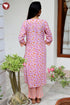 Terry Voile Kurta Pant With Dupatta In Floral Block Print