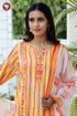 Bizzy Lizzy Kurta Salwar With Dupatta In Stripe Floral Block Print