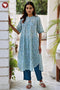 Mul Mul Cotton Kurta And Pant Set In Floral Block Print