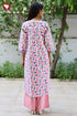 Cambric Cotton Kurta And Pant Set In Floral Block Print
