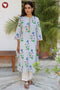 Cambric Cotton Kurta And Pant Set in Striped Block Print