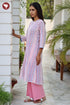 Cambric Cotton Kurta And Pant Set In Floral Block Print