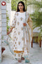 Cambric Cotton Kurta Pant With Dupatta In Floral Block Print