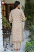 Kota Doria Kurta Pant with Dupatta In Floral Block Print