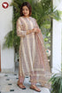 Kota Doria Kurta Pant with Dupatta in Geometric Block Print