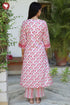 Mulmul Cotton Kurta Pant with Dupatta Set in Floral Block Print