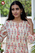 Cambric Cotton Kurta And Pant Set In Floral Print