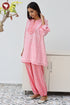Mul Mul Cotton Kurta and Pant Set in Hand Screen Print