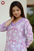 Chanderi Silk Kurta Pant With Dupatta In Floral Block Print
