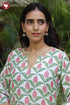 Chanderi Silk Kurta Pant with Dupatta in Embroidered & Floral Block Print