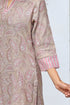 Chanderi Silk Kurta Pant with Dupatta in Floral Block Print