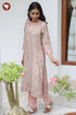 Chanderi Silk Kurta Pant with Dupatta in Floral Block Print