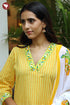 Cambric Cotton Kurta Pant With Dupatta In Striped Block Print