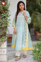 Chanderi Silk Kurta Pant with Dupatta in Floral Block Print