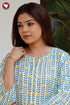 Chanderi Silk Kurta Pant with Dupatta in Floral Block Print