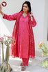 Tussar Cotton Kurta Pant & Dupatta Set in Floral Block Print