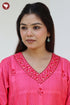 Tussar Cotton Kurta Pant & Dupatta Set in Floral Block Print