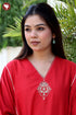 Chanderi Silk Kurta & Pant Set with Embroidery