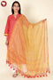 Khaadi Kurta And Kota Dupatta Set In Block Print
