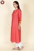 Khaadi Kurta And Kota Dupatta Set In Block Print