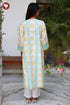 Bizzy Lizzy Kurta Dupatta Set In Floral Block Print