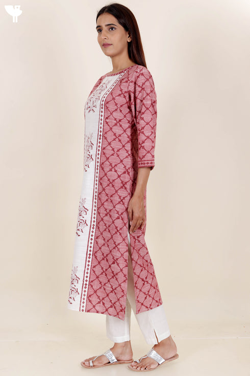 Khaadi Cotton Kurta In Block Print