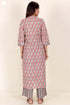Cambric Cotton Kurta In Floral Block Print