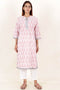Cambric Kurta In Block Print
