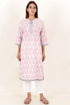 Cambric Kurta In Block Print
