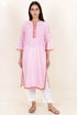 Cambric Cotton Kurta In Block Print