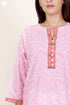 Cambric Cotton Kurta In Block Print