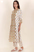 Cambric Cotton Kurta In Floral Block Print