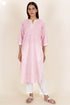 Cambric Cotton Kurta In Block Print