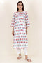 Cambric Cotton Kurta In Floral Block Print
